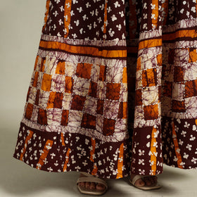 Buy Hand Batik Print Running Stitch Cotton Long Skirt