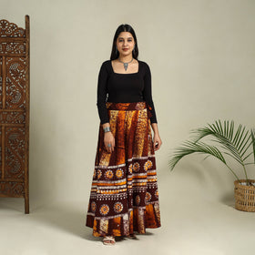 Buy Hand Batik Print Running Stitch Cotton Long Skirt