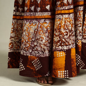 Buy Hand Batik Print Running Stitch Cotton Long Skirt