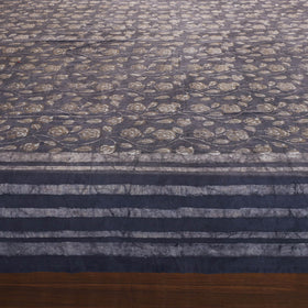 Brown - Block Art Print Cotton Double Bindaas Bed Sheet (110 x 93 in)