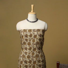 Hand bagru linen 3pc unstitched dress material 13