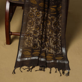 Hand bagru linen 3pc unstitched dress material 13