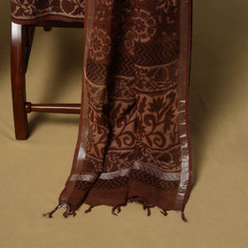 Hand bagru linen 3pc unstitched dress material 14