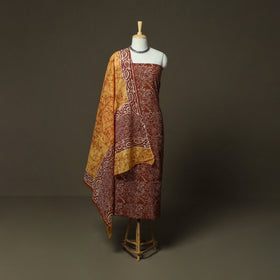 Hand batik cotton 3pc unstitched dress material 29