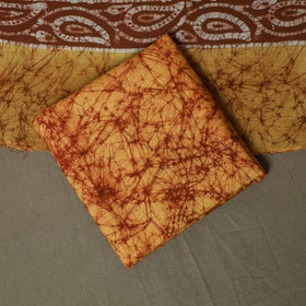 Hand batik cotton 3pc unstitched dress material 29