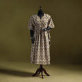 Hand batik cotton long kaftan 05 - handcrafted