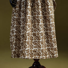 Hand batik cotton long kaftan 05 - handcrafted