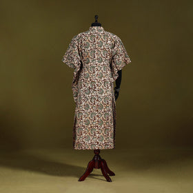 Hand batik cotton long kaftan 10 - handcrafted