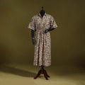 Hand batik cotton long kaftan 10 - handcrafted