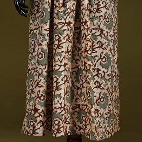 Hand batik cotton long kaftan 10 - handcrafted