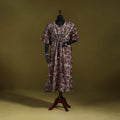Hand batik cotton long kaftan 18 - handcrafted