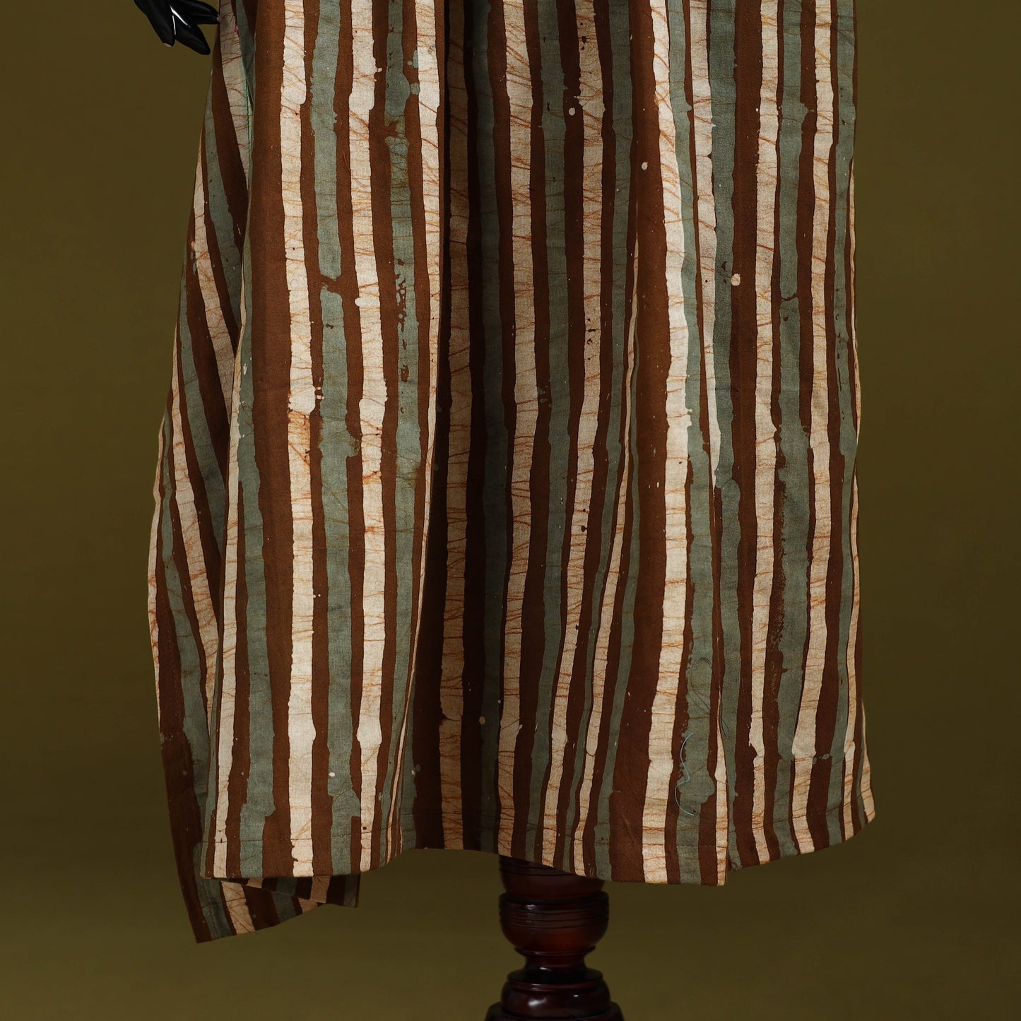 Hand batik cotton long kaftan 31 - handcrafted