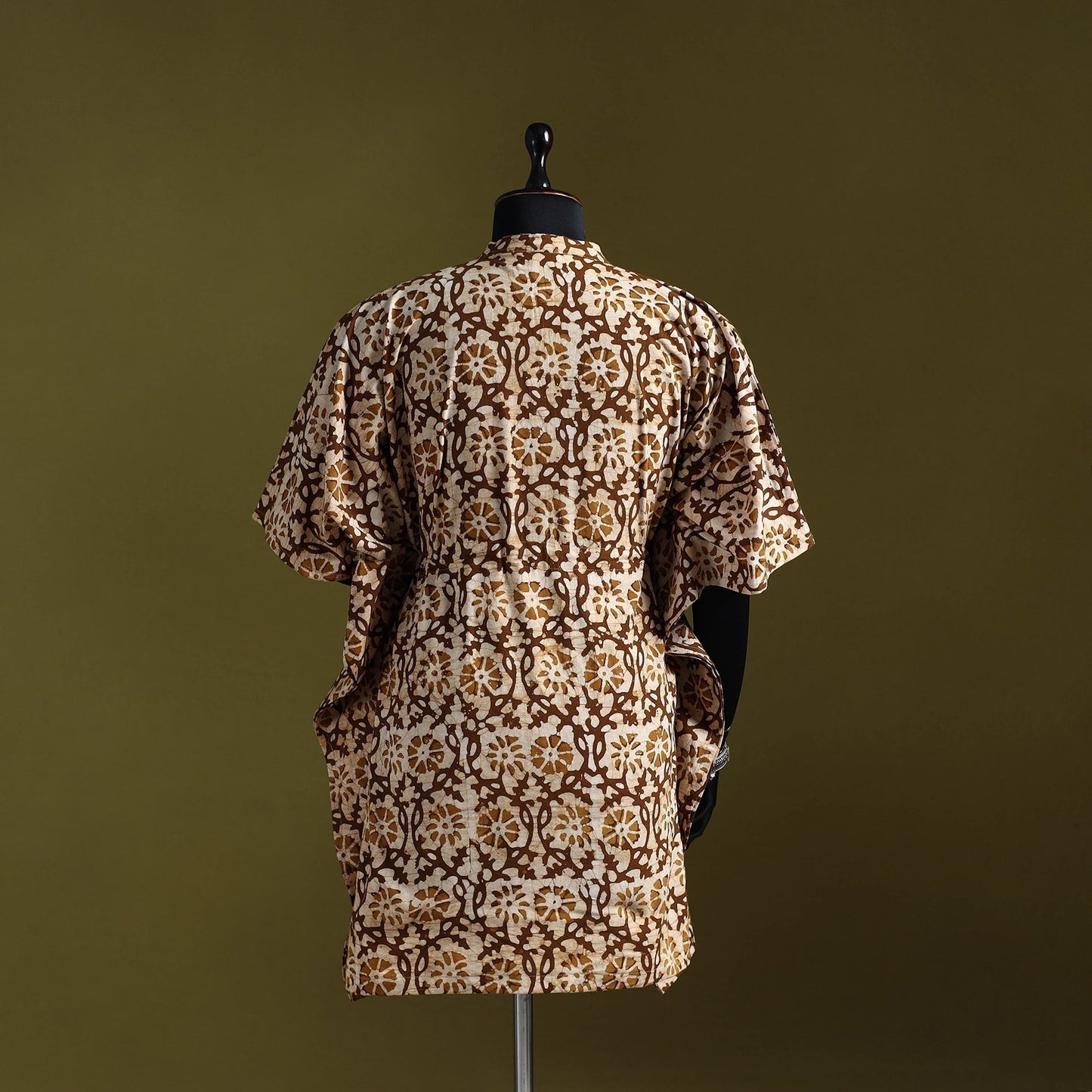 Hand batik cotton medium kaftan 38 - handcrafted