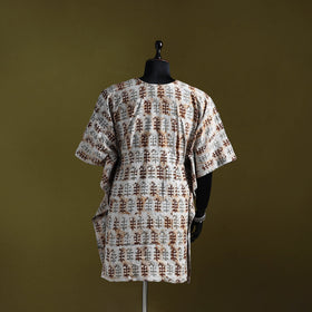 Hand batik cotton medium kaftan 39 - handcrafted