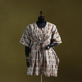 Hand batik cotton medium kaftan 39 - handcrafted