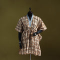 Hand batik cotton medium kaftan 43 - handcrafted