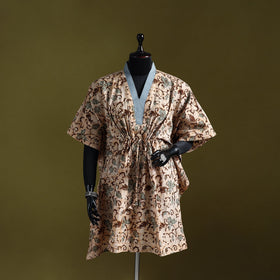 Hand batik cotton medium kaftan 44 - handcrafted