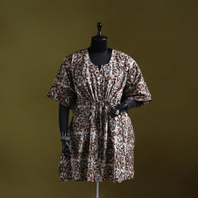 Hand batik cotton medium kaftan 46 - handcrafted