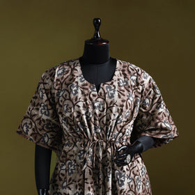 Hand batik cotton medium kaftan 46 - handcrafted