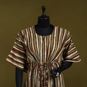 Hand batik cotton medium kaftan 60 - handcrafted