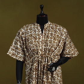 Hand batik cotton medium kaftan 72 - handcrafted