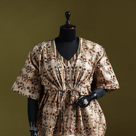 Hand batik cotton short kaftan 17 - handcrafted