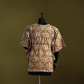 Hand batik cotton short kaftan 20 - handcrafted