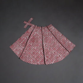 Hand batik cotton wrap around skirt 103 - handcrafted