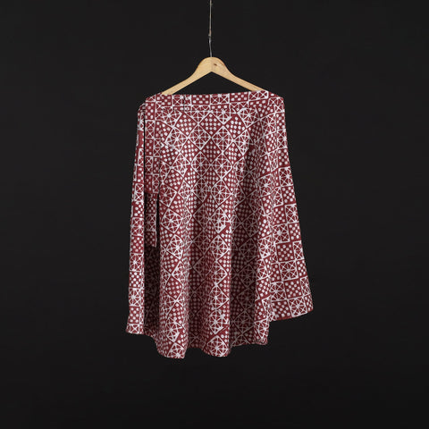 Hand batik cotton wrap around skirt 103 - handcrafted