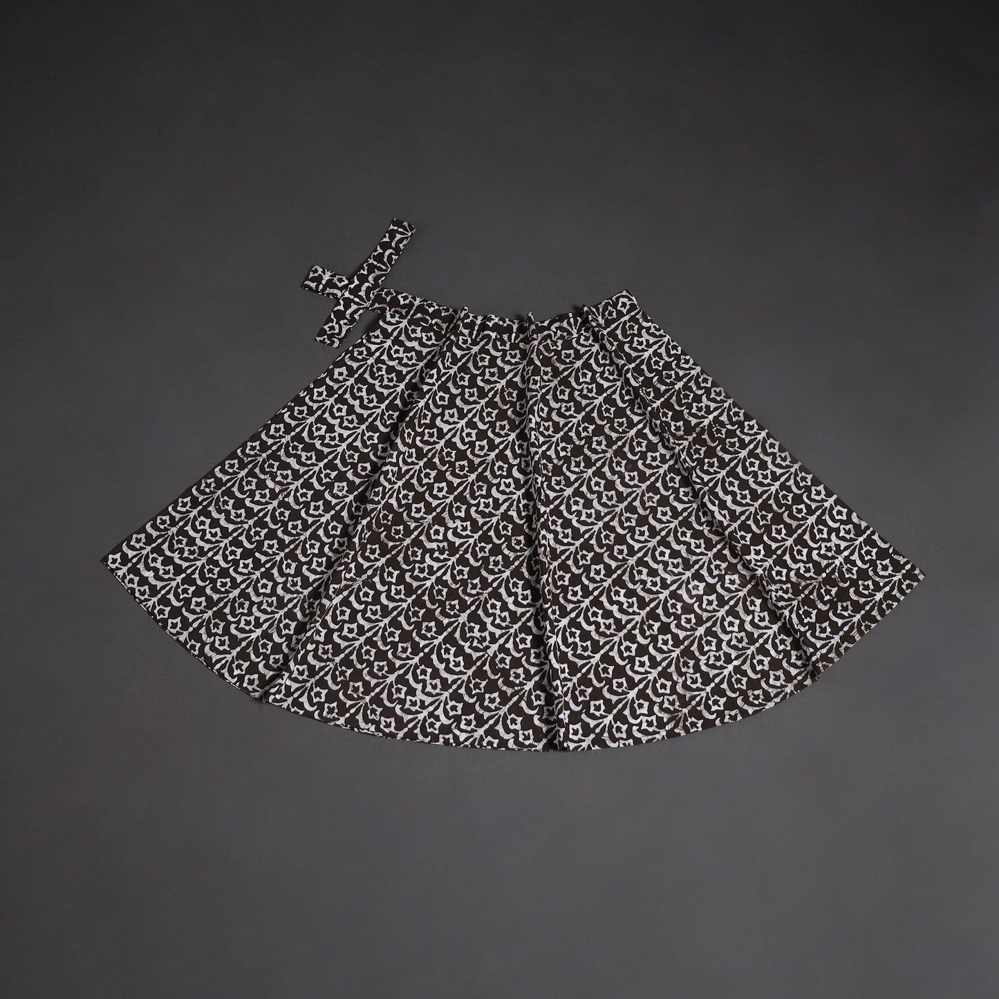 Hand batik cotton wrap around skirt 111 - handcrafted