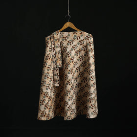 Hand block batik print cotton wrap around skirt 20