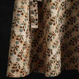 Hand block batik print cotton wrap around skirt 20