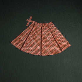 Hand block batik print cotton wrap around skirt 34