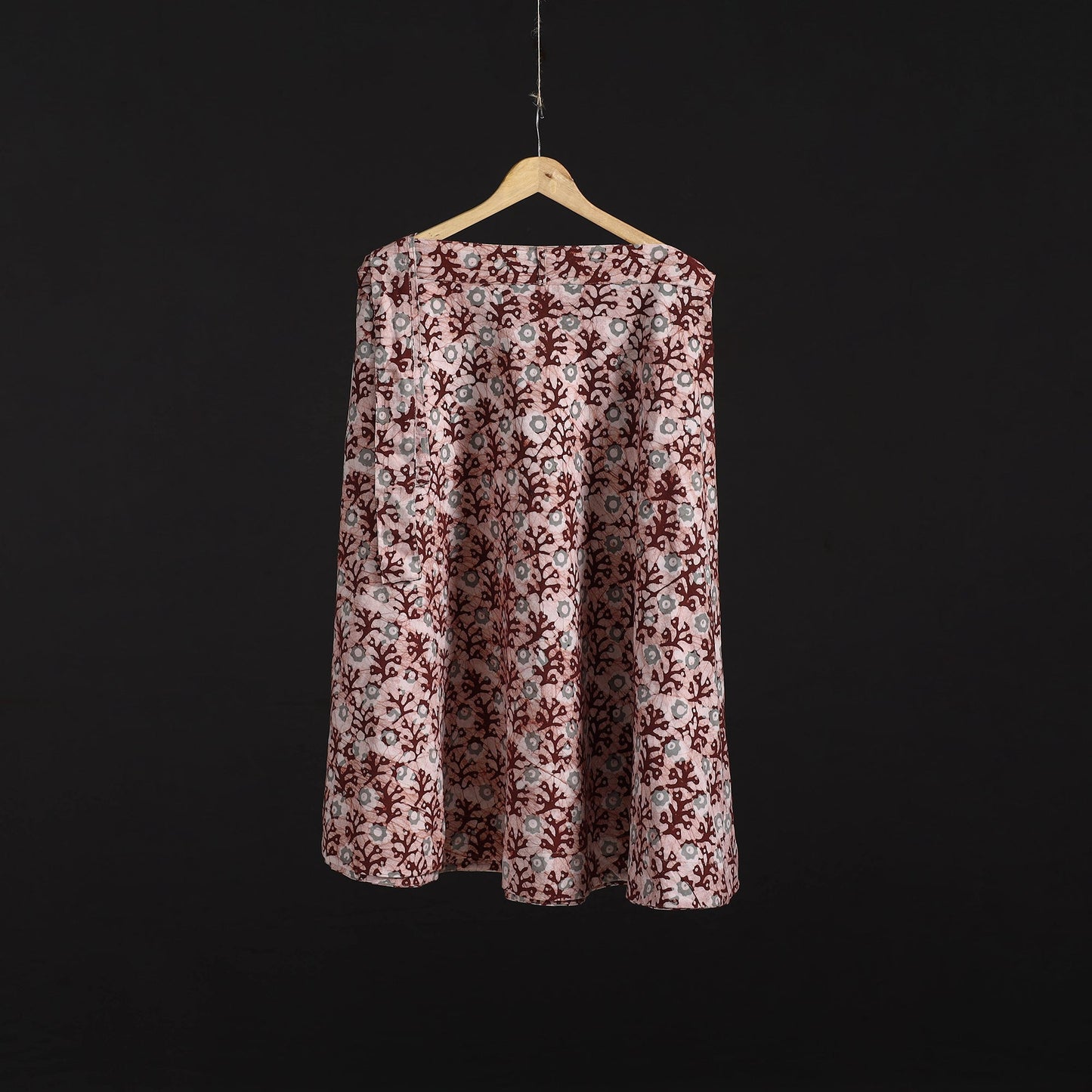 Hand batik cotton wrap around skirt 96 - handcrafted