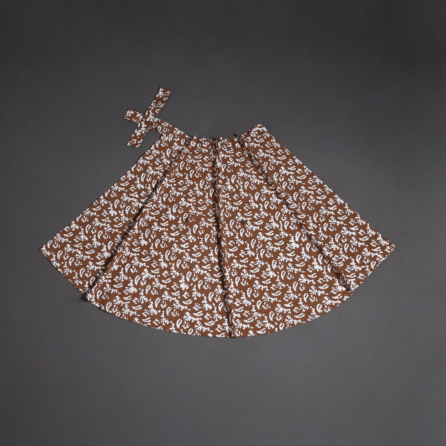 Hand batik cotton wrap around skirt 97 - handcrafted