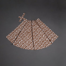 Hand batik cotton wrap around skirt 97 - handcrafted