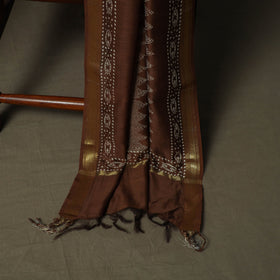 Hand block jaipur print maheshwari silk handloom 3pc