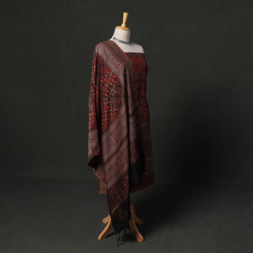 Hand block print chanderi silk natural dyed ajrakh 2pc