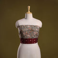 Hand block print cotton kalamkari blouse piece 50