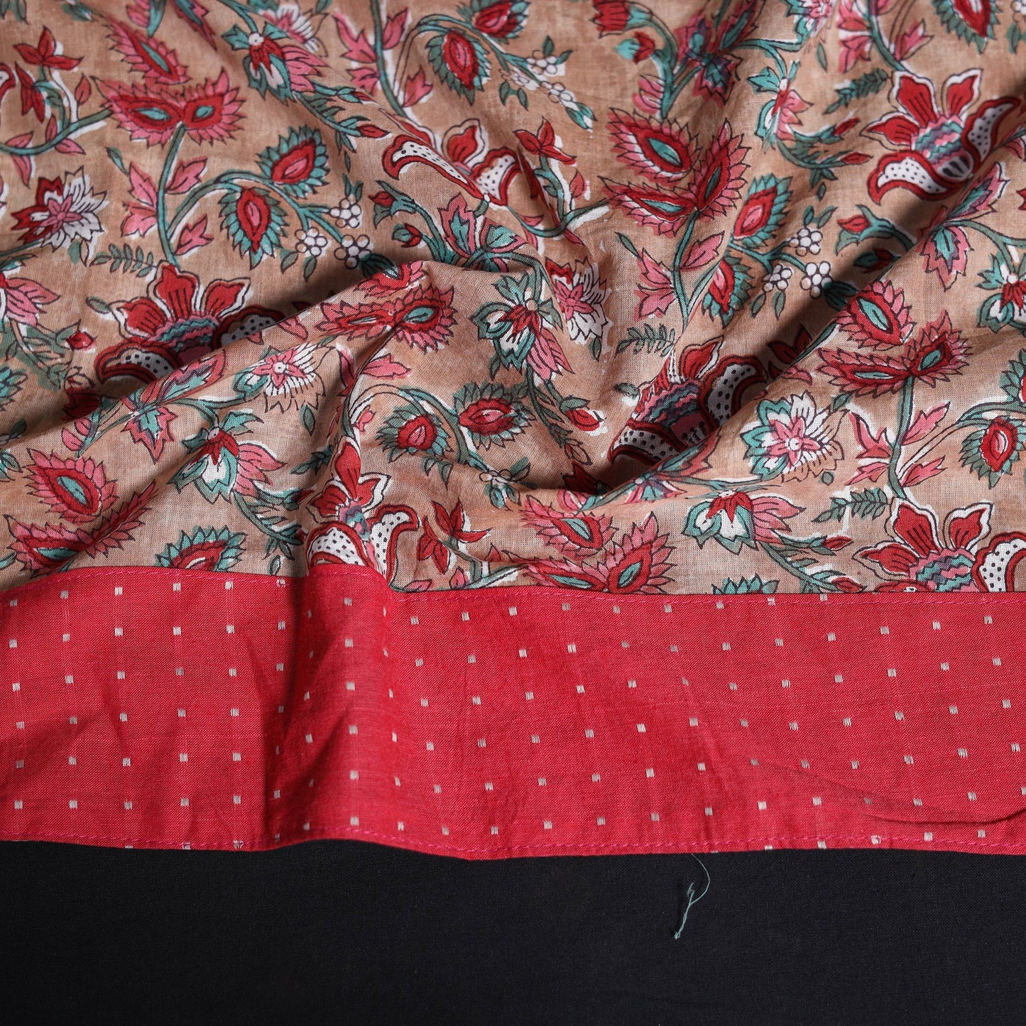 Hand block print cotton sanganeri blouse piece 80