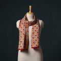 Hand block print cotton sanganeri stole 14 - handcrafted