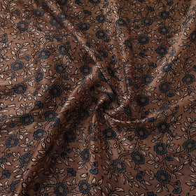 Hand natural dyed chanderi silk fabric 02 - handcrafted