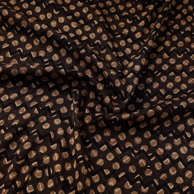 Hand natural dyed chanderi silk fabric 15 - handcrafted