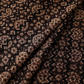 Hand natural dyed chanderi silk fabric 21 - handcrafted
