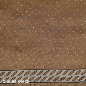 Hand block print natural dyed chanderi silk akola saree 11