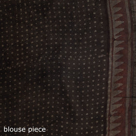 Hand block print natural dyed chanderi silk akola saree 29