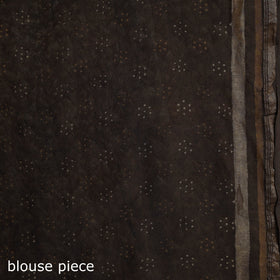 Hand block print natural dyed chanderi silk akola saree 30