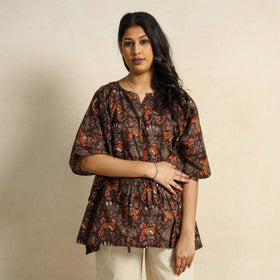  Hand Block Printed Cotton Kaftan & Pyjama Night Suit Set 