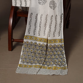 Hand sanganeri cotton 3pc unstitched dress material 18