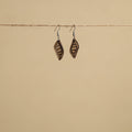 Hand Carved Bamboo Wooden Earrings